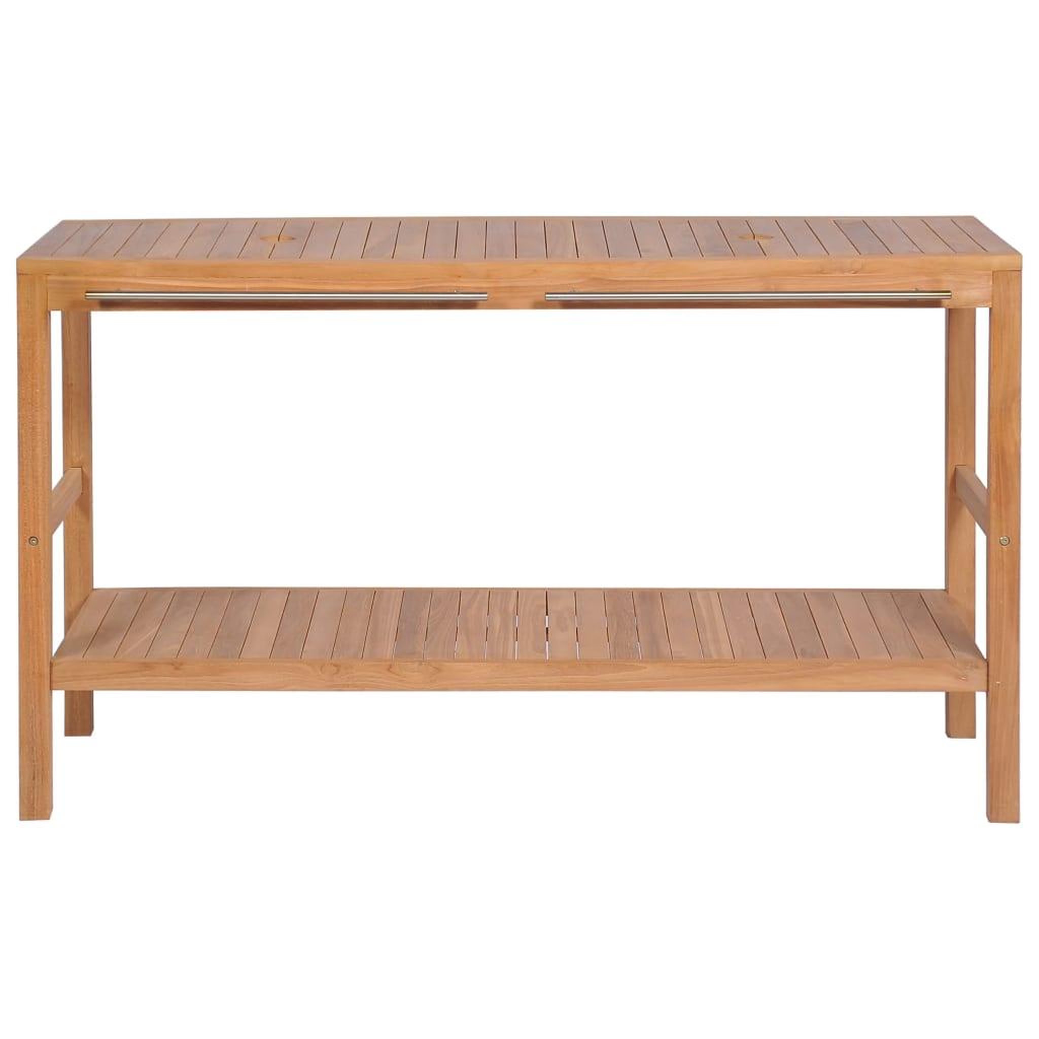 Voir la diapositive 3 : VIDAXL Meuble-lavabo de salle de bains Teck massif 132x45x75cm
