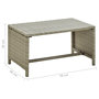 Voir la diapositive 4 : VIDAXL Table basse beige 70x40x38 cm resine tressee