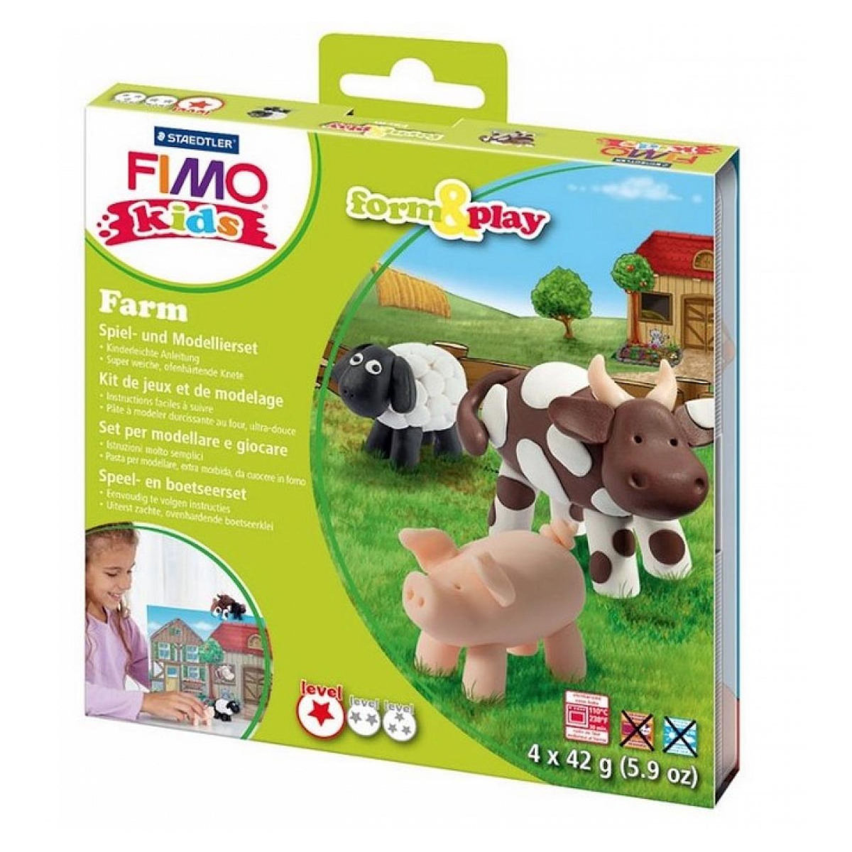 Fimo Kit de jeux de modelage  Kids Ferme