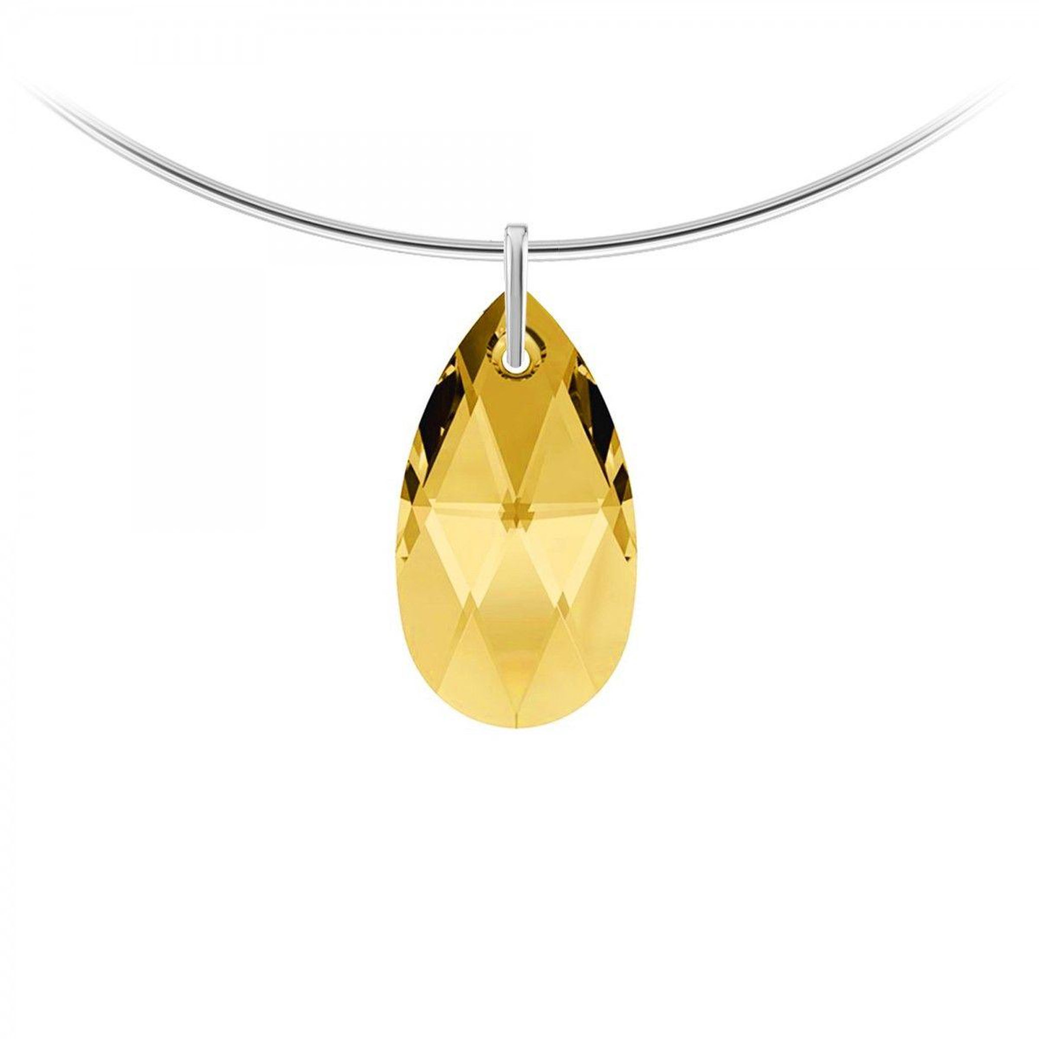 SC CRYSTAL Collier ras de cou orné de Cristaux scintillants