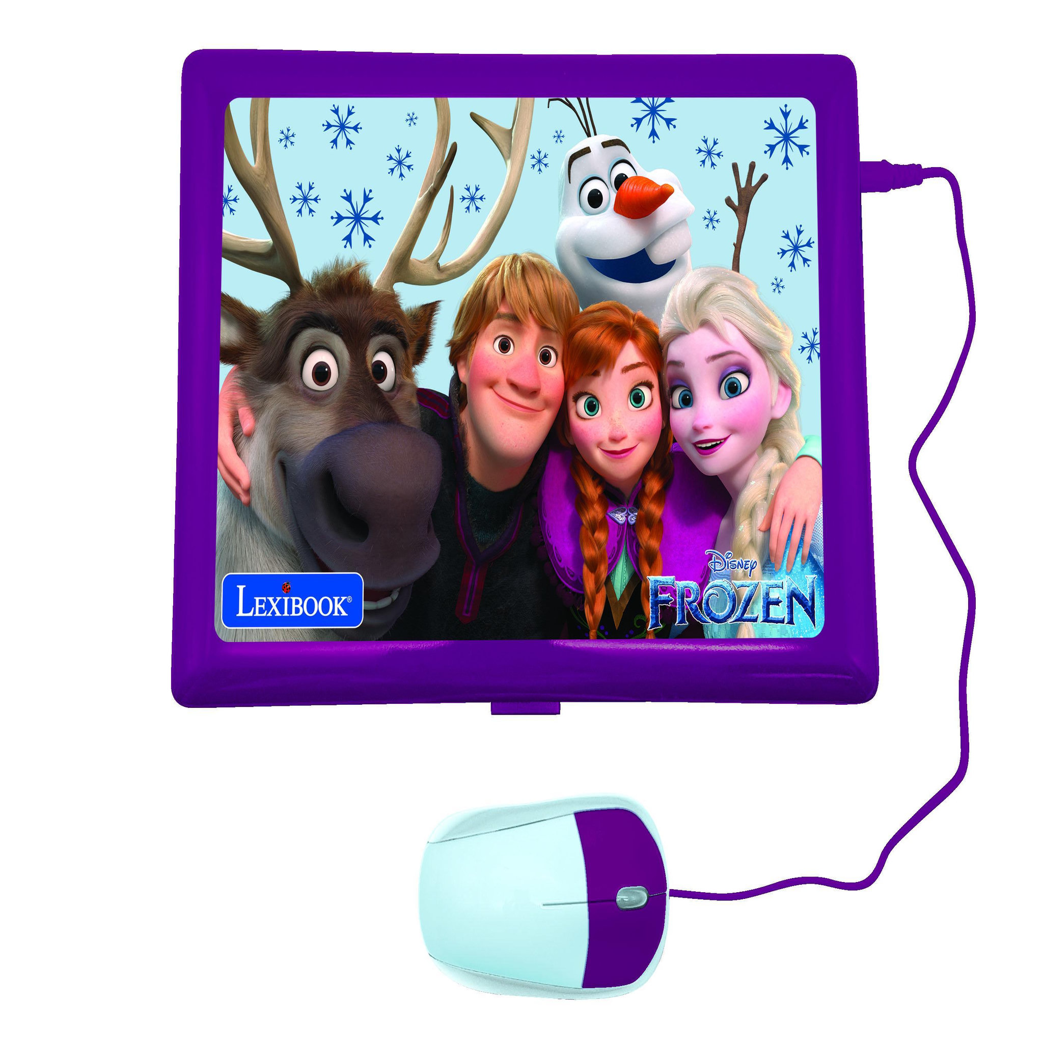 Voir la diapositive 2 : Lexibook Ordinateur portable  6.7” éducatif bilingue La reigne des neige (FR/EN)