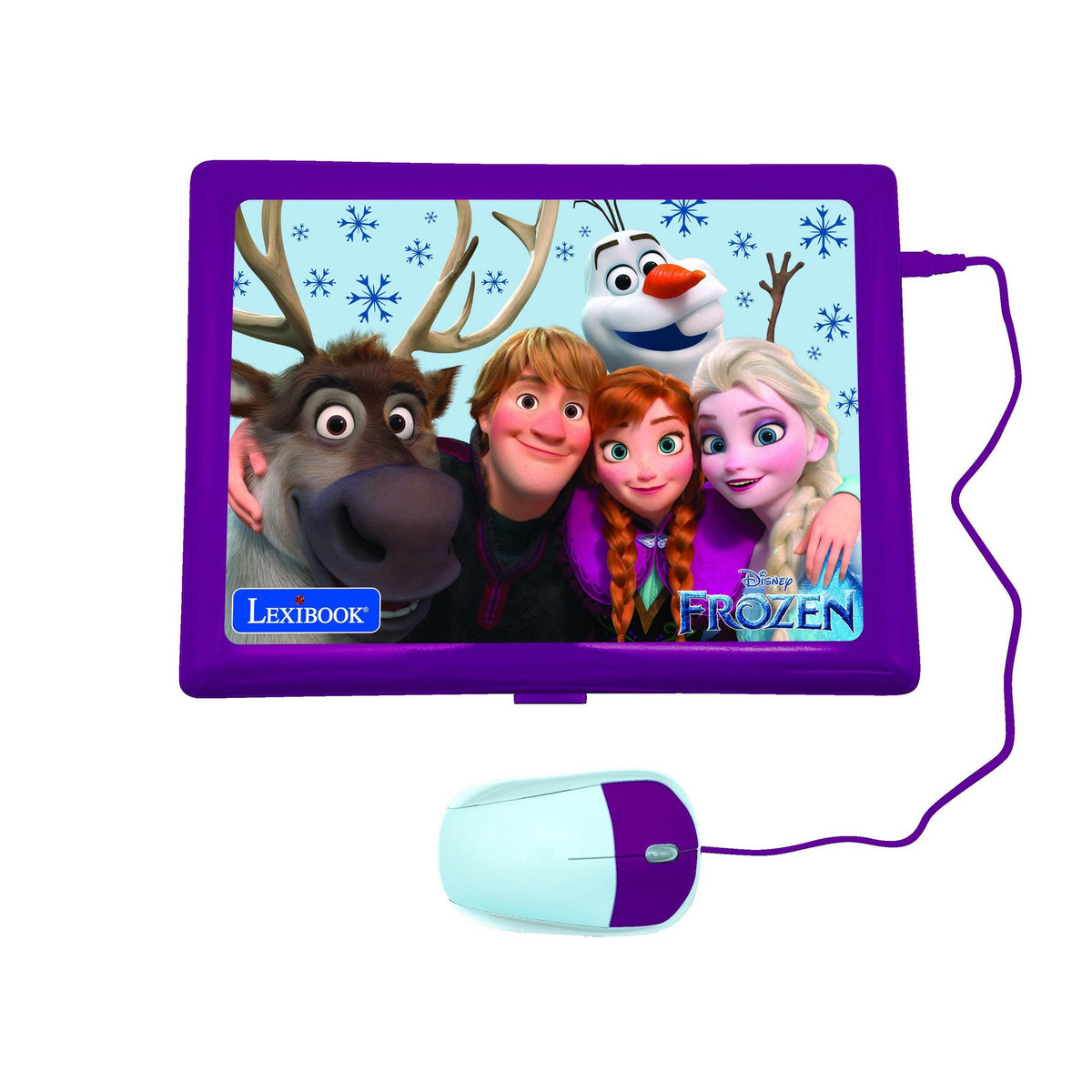 Lexibook Ordinateur portable  6.7” éducatif bilingue La reigne des neige (FR/EN)