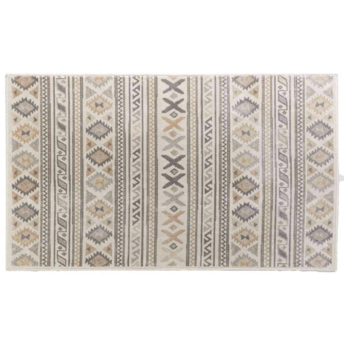 Douceur d'Intérieur Tapis rectangulaire 68x110 cm tissé SAKARI NATUREL