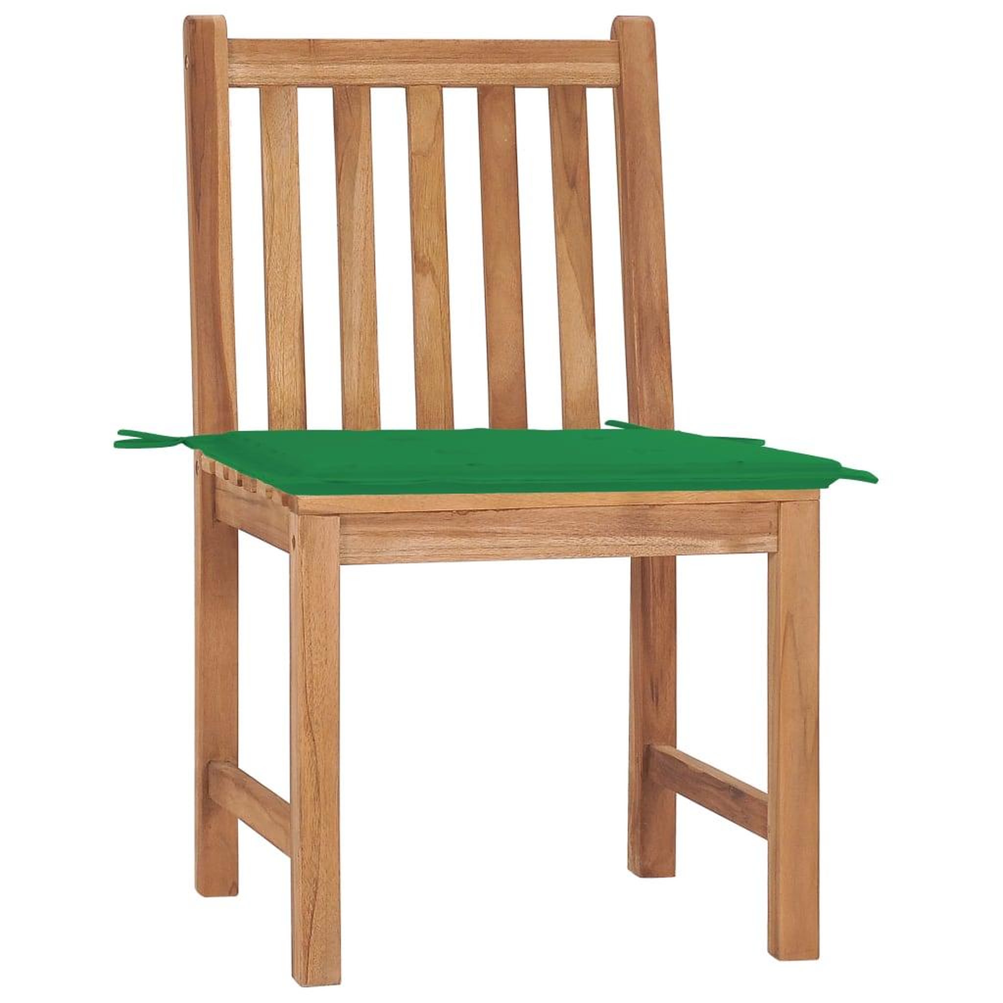 Voir la diapositive 2 : VIDAXL Chaises de jardin lot de 2 avec coussins Bois de teck massif