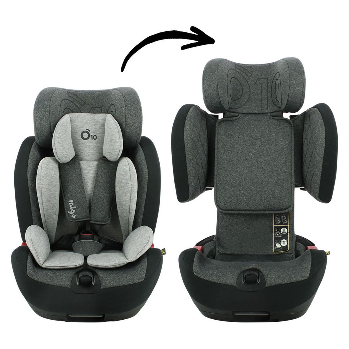 NADO X MIGO Siège auto isofix O10 groupe 1/2/3 