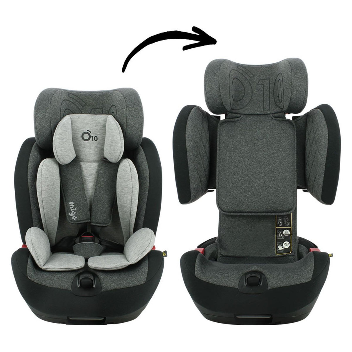 NADO X MIGO Siège auto isofix O10 groupe 1/2/3 