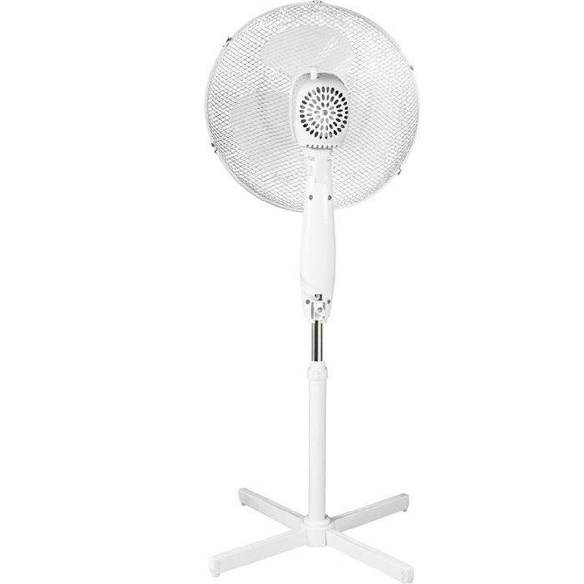 OCEANIC Ventilateur de pied OCEANIC - 45W - Diametre 41 cm - 3 vitesses - Oscillant - Inclinable - Blanc