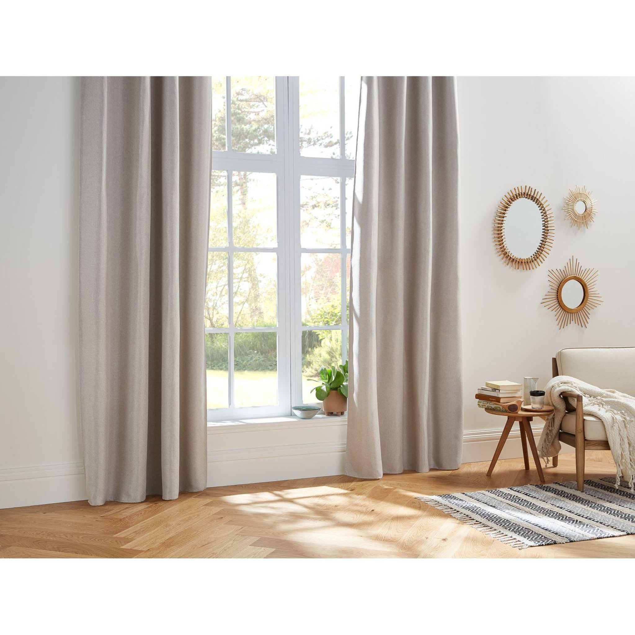 Voir la diapositive 2 : ATMOSPHERA Rideau occultant elena - 140 x 260 cm - lin