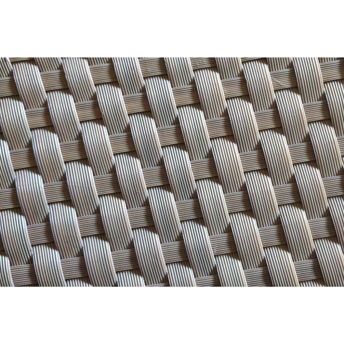 CONCEPT USINE Salon de jardin en résine tressée 6 places gris-noir MANHATTAN