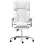 Voir la diapositive 3 : VIDAXL Fauteuil de massage inclinable de bureau Blanc Similicuir