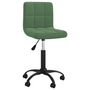 Voir la diapositive 1 : VIDAXL Chaise pivotante de salle a manger Vert fonce Velours