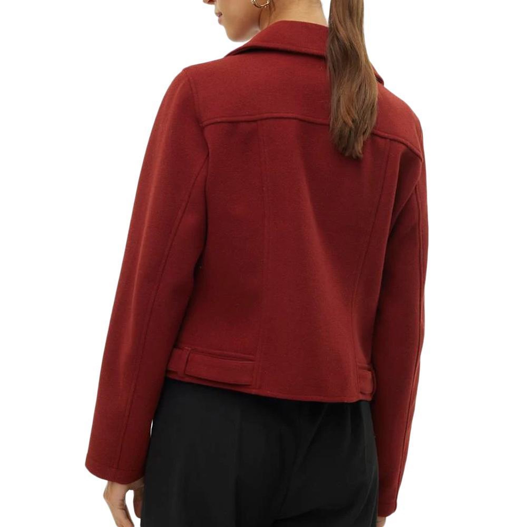 Voir la diapositive 2 : Vero Moda Veste Rouge Femme Vero Moda Biker