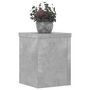 Voir la diapositive 3 : VIDAXL Supports pour plantes 2 pcs gris beton bois d'ingenierie