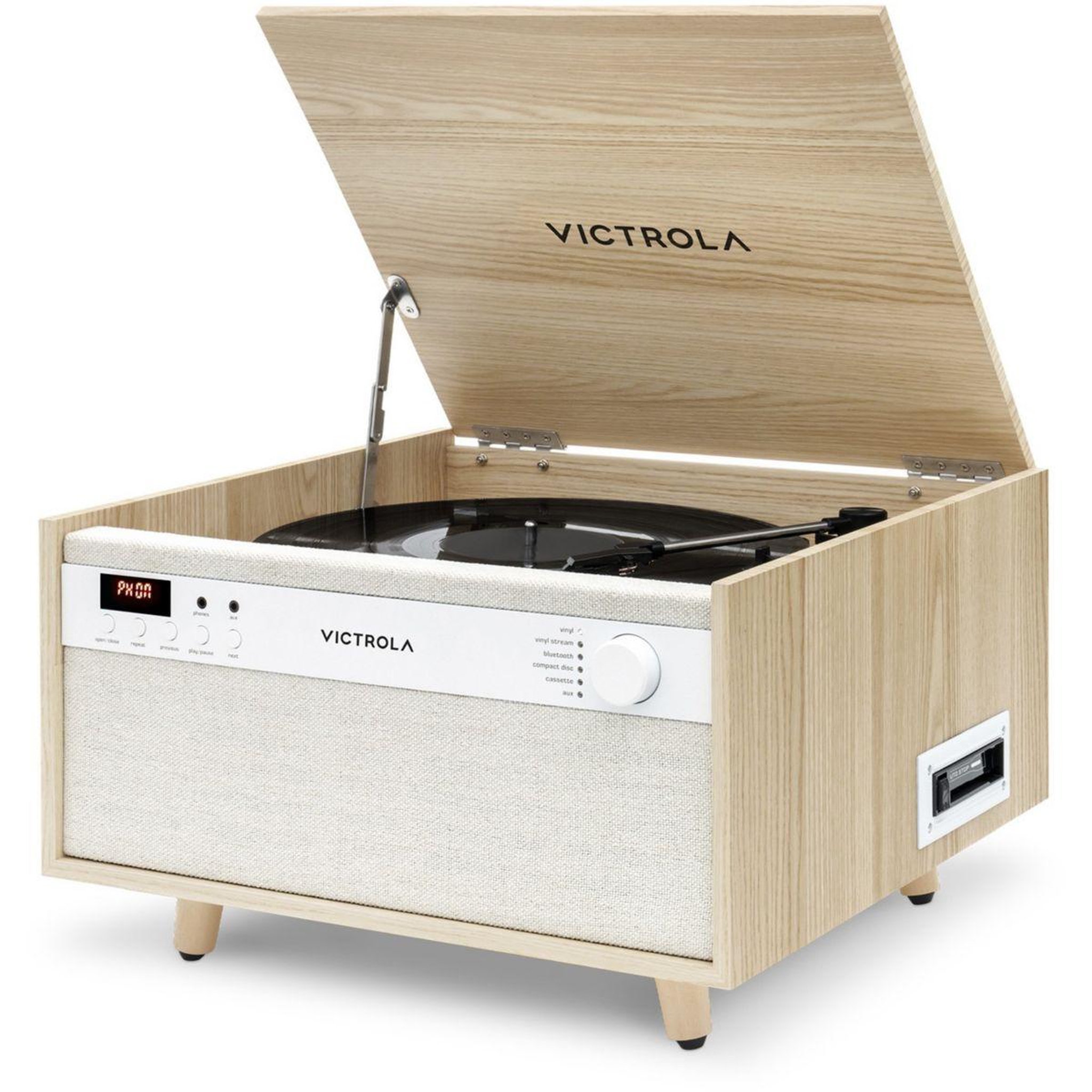 Voir la diapositive 2 : VICTROLA Platine vinyle VTA-820 Naturel