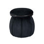 Voir la diapositive 2 : Paris Prix Tabouret Rond Design  Corin  55cm Noir & Gris