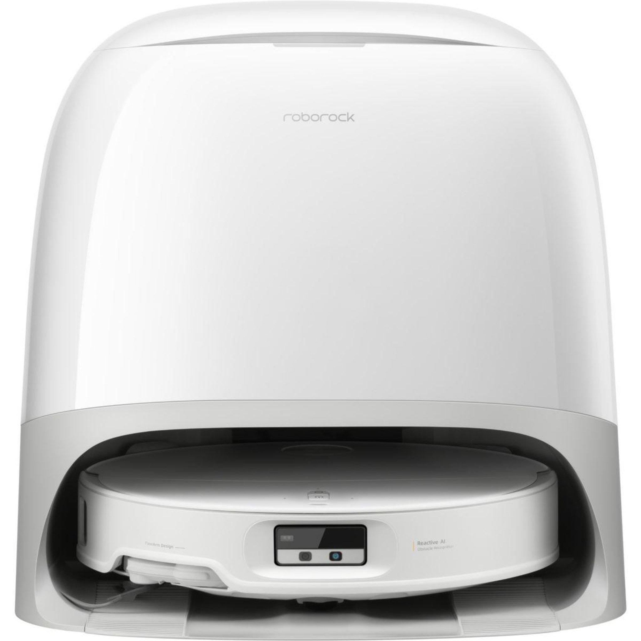 Voir la diapositive 3 : ROBOROCK Robot aspirateur laveur qrevo curvx white