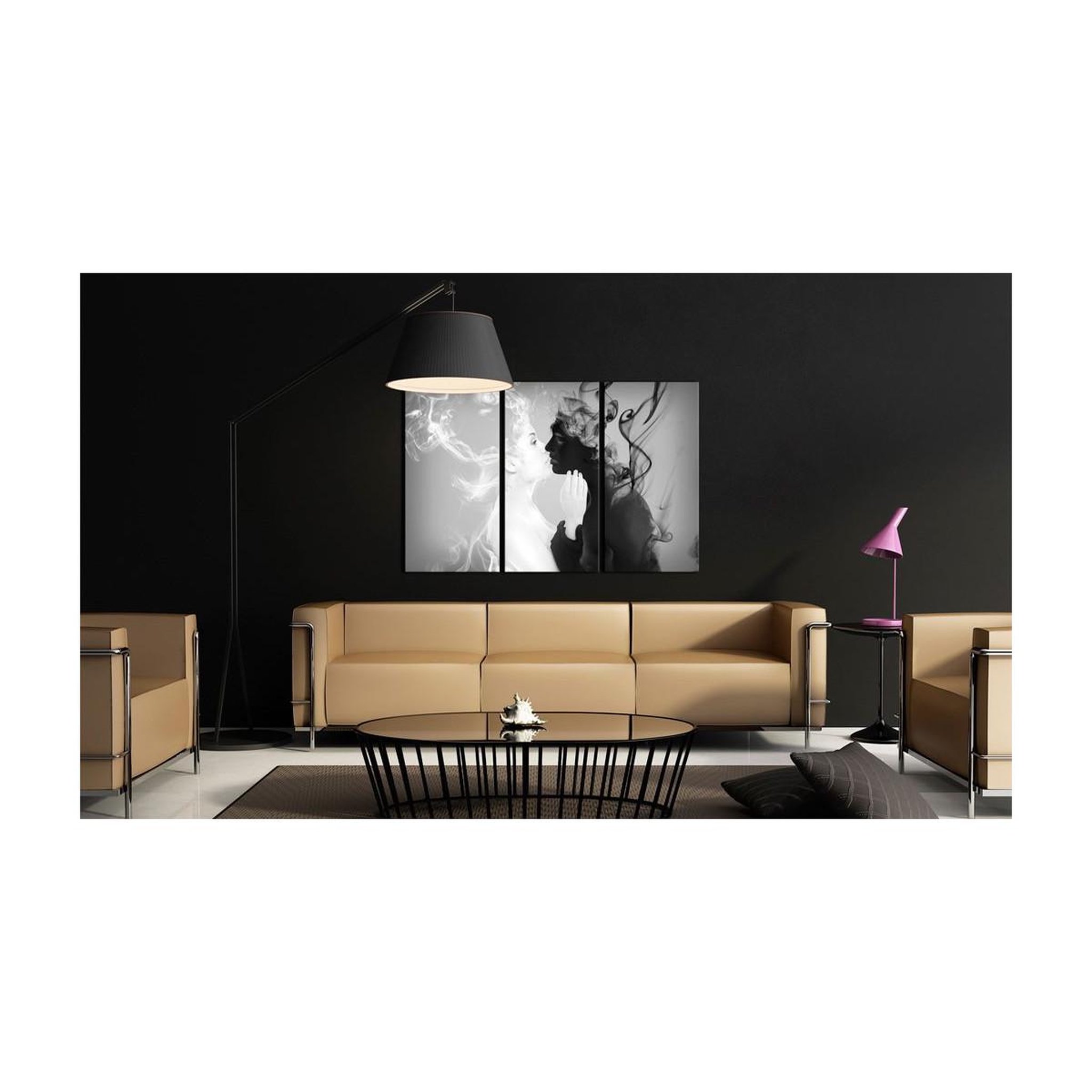 Voir la diapositive 2 : Paris Prix Tableau imprimé  smoky kiss