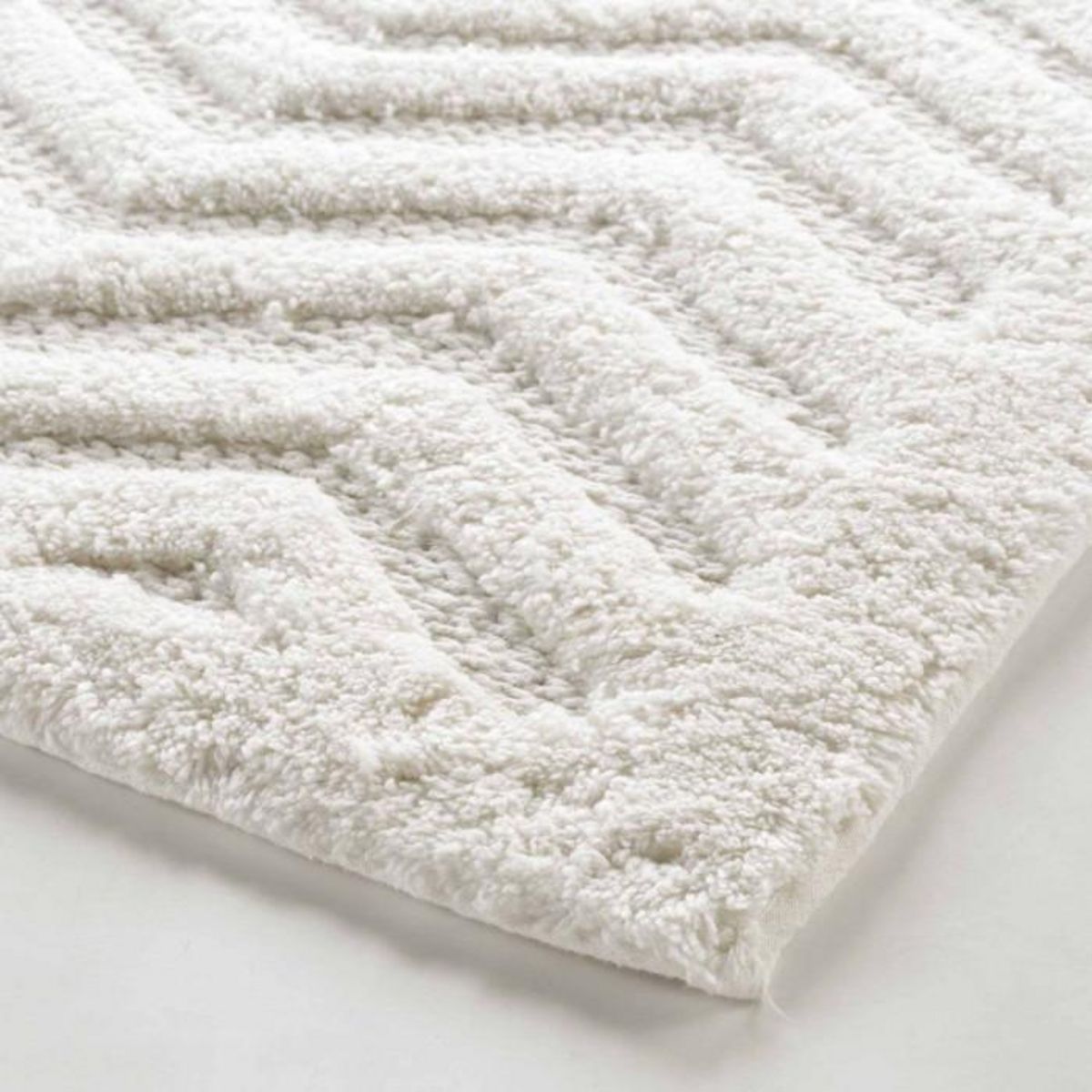 Paris Prix Tapis de Bain Jacquard  Angelis  50x80cm Blanc