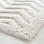Voir la diapositive 2 : Paris Prix Tapis de Bain Jacquard  Angelis  50x80cm Blanc