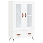 Voir la diapositive 2 : VIDAXL Buffet haut blanc 69,5x31x115 cm bois d'ingenierie