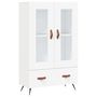 Voir la diapositive 2 : VIDAXL Buffet haut blanc 69,5x31x115 cm bois d'ingenierie