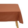 Voir la diapositive 1 : ATMOSPHERA Nappe Rectangulaire  Chambray  140x240cm Terracotta