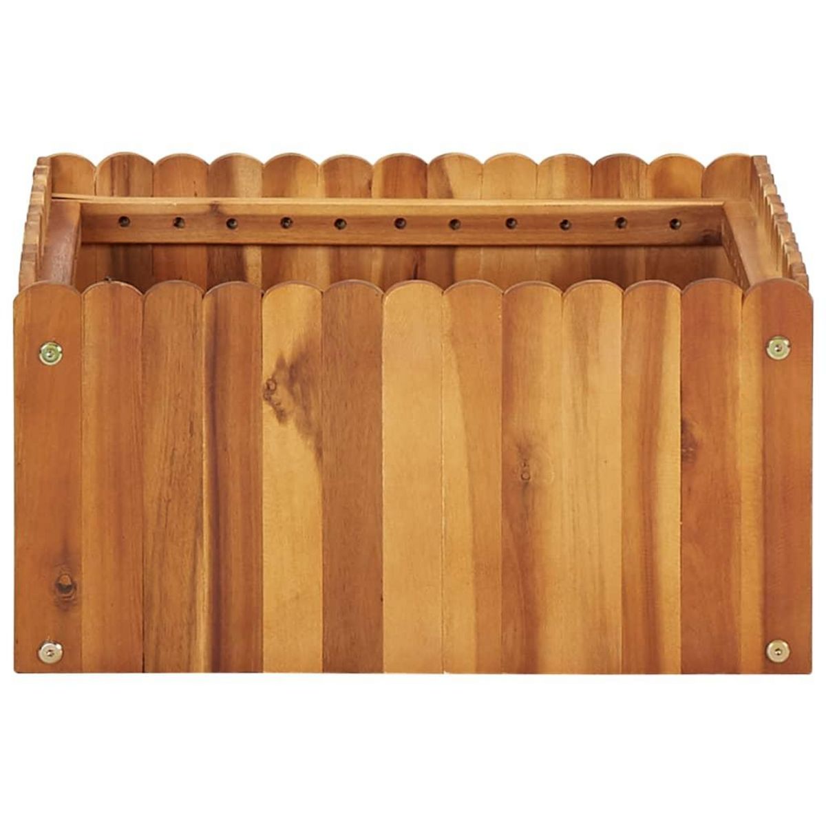 VIDAXL Lit sureleve de jardin 50x50x25 cm Bois massif d'acacia