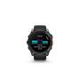 Voir la diapositive 4 : GARMIN Montre connectée Garmin fenix8 AMOLED 51mm Acier, Gray avec bracelet noir