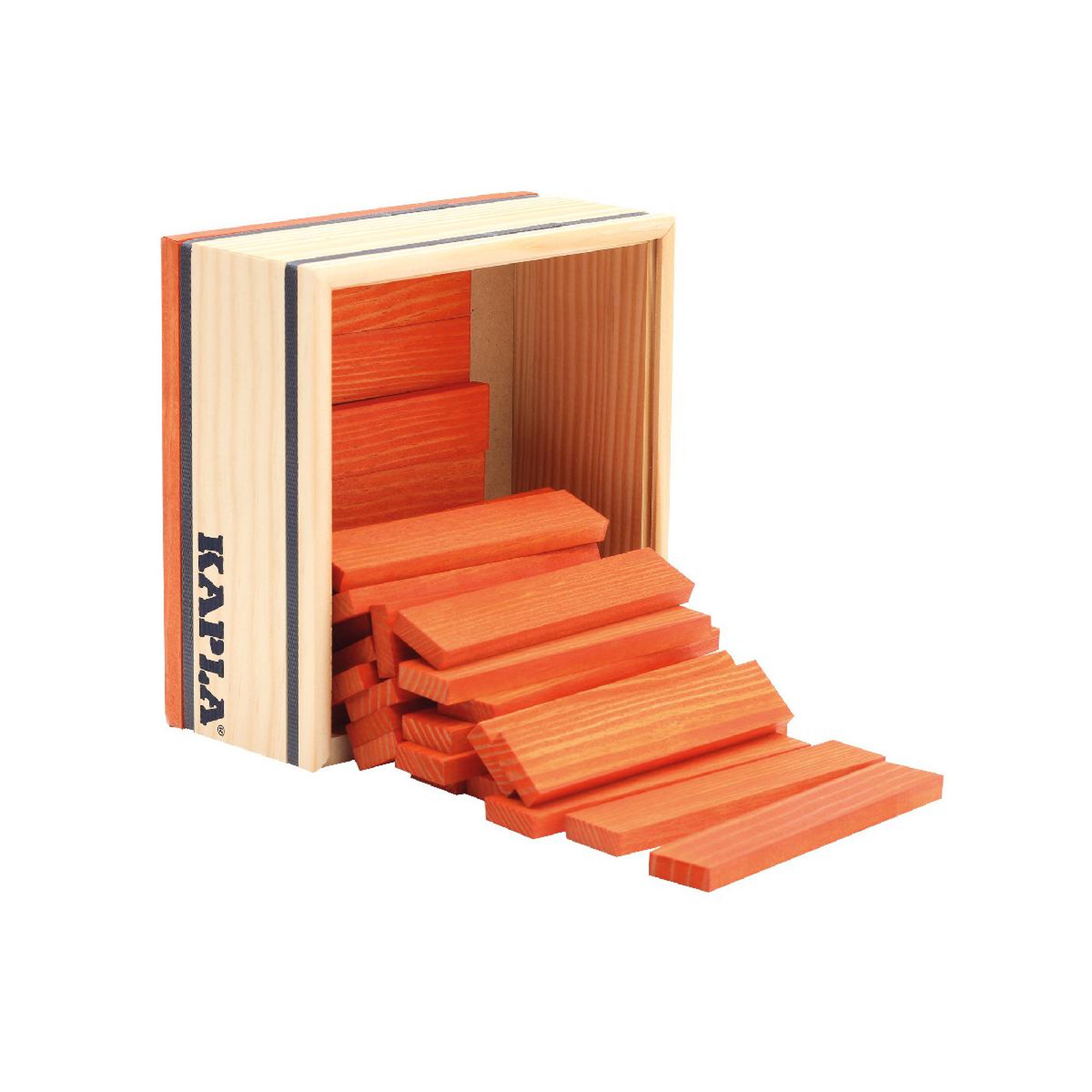 Voir la diapositive 2 : Kapla Carré 40 planchettes  - Orange