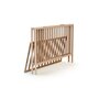Voir la diapositive 2 : WEBABY Lit bébé pliant en bois avec matelas 60 x 120 cm FLEX