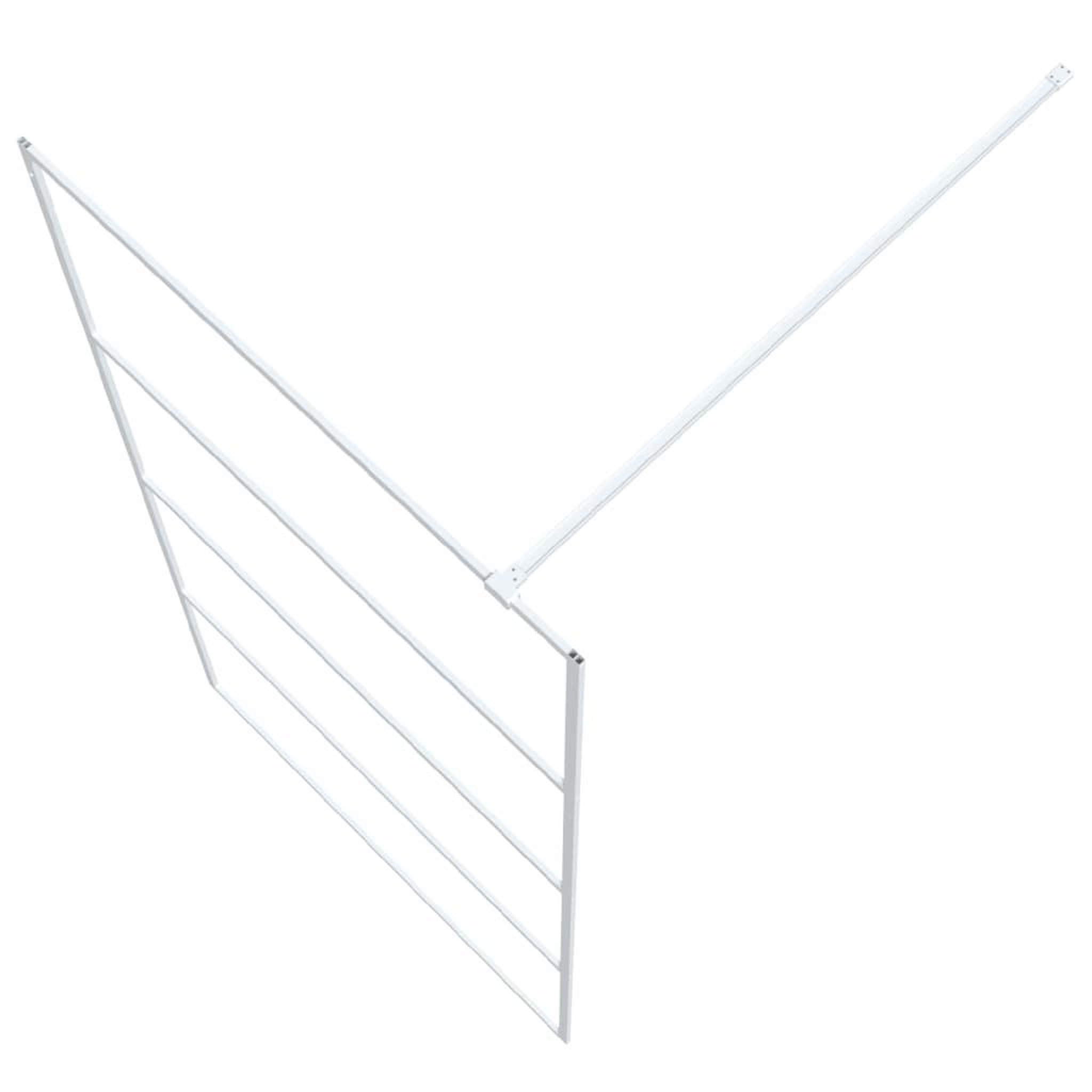 Voir la diapositive 5 : VIDAXL Paroi de douche Blanc 100x195 cm Verre ESG transparent