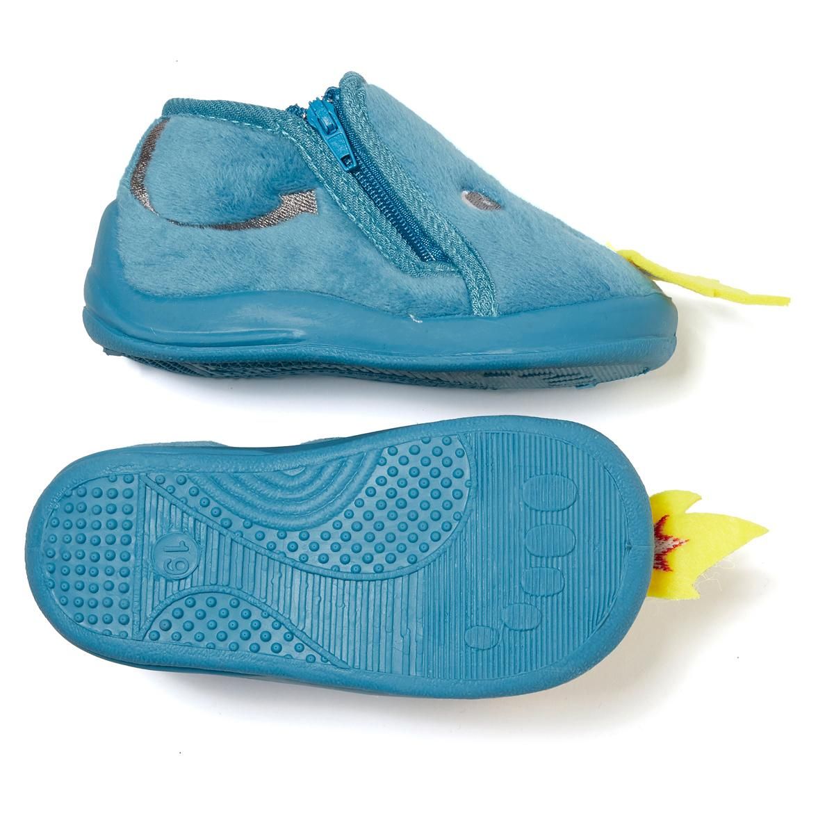 IN EXTENSO Chaussons velours animaux bébé garçon