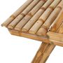 Voir la diapositive 4 : VIDAXL Table de pique-nique 115x115x81 cm Bambou