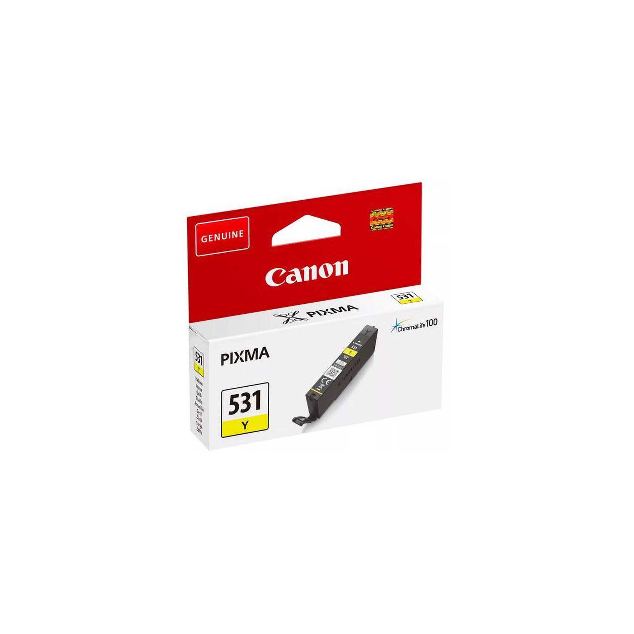 Voir la diapositive 2 : Canon Cartouche d'encre Originale CLI-531 Jaune (Yellow) Standard - 5970C003