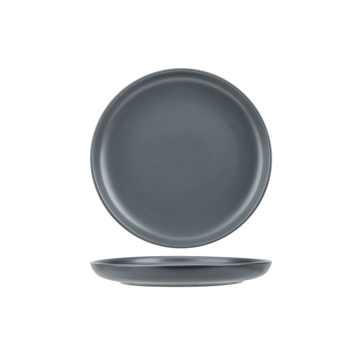 Service d'assiettes 18 pièces grès VIVIA DARK GREY