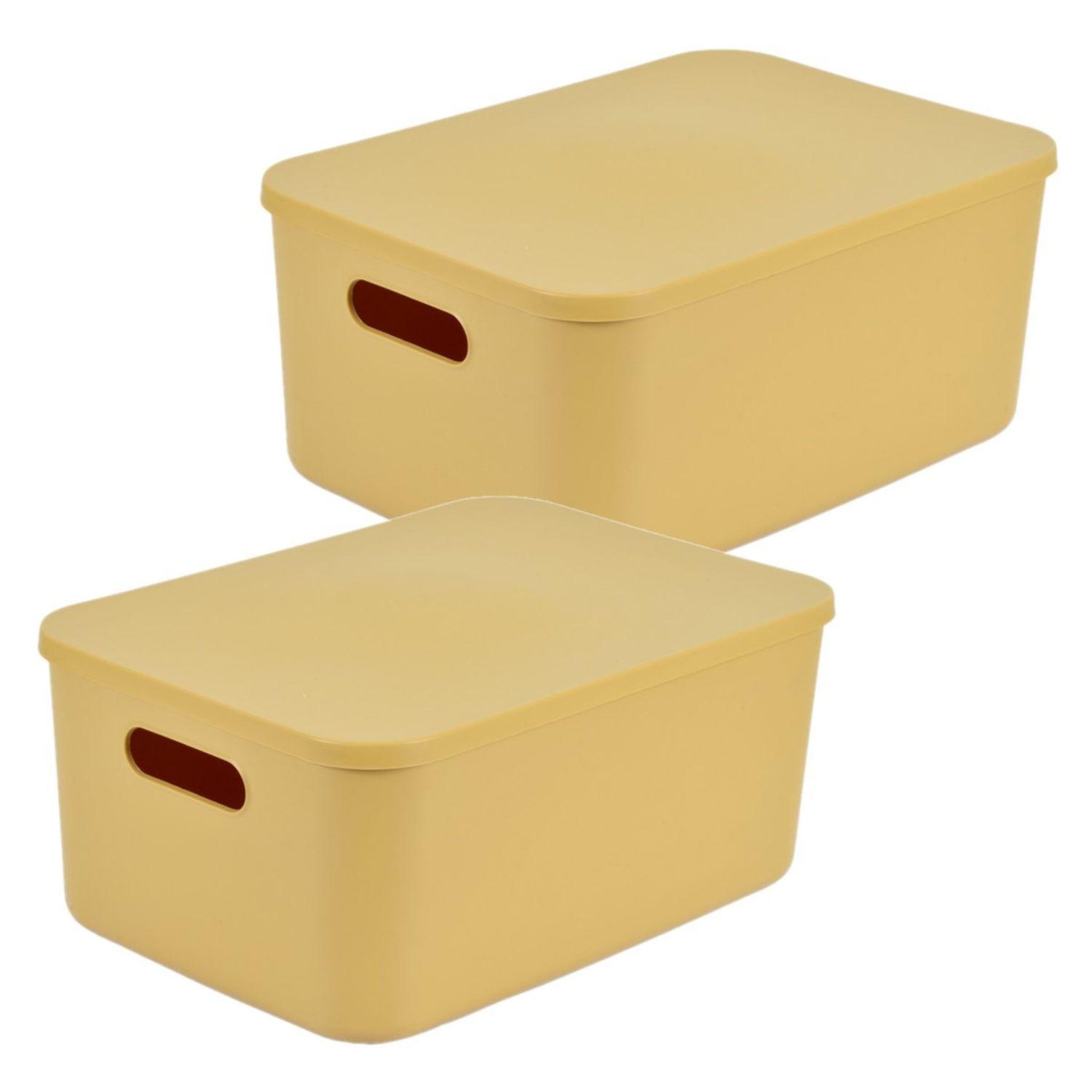 Voir la diapositive 1 : TOILINUX Lot de 2 boîtes avec couvercle chromacase