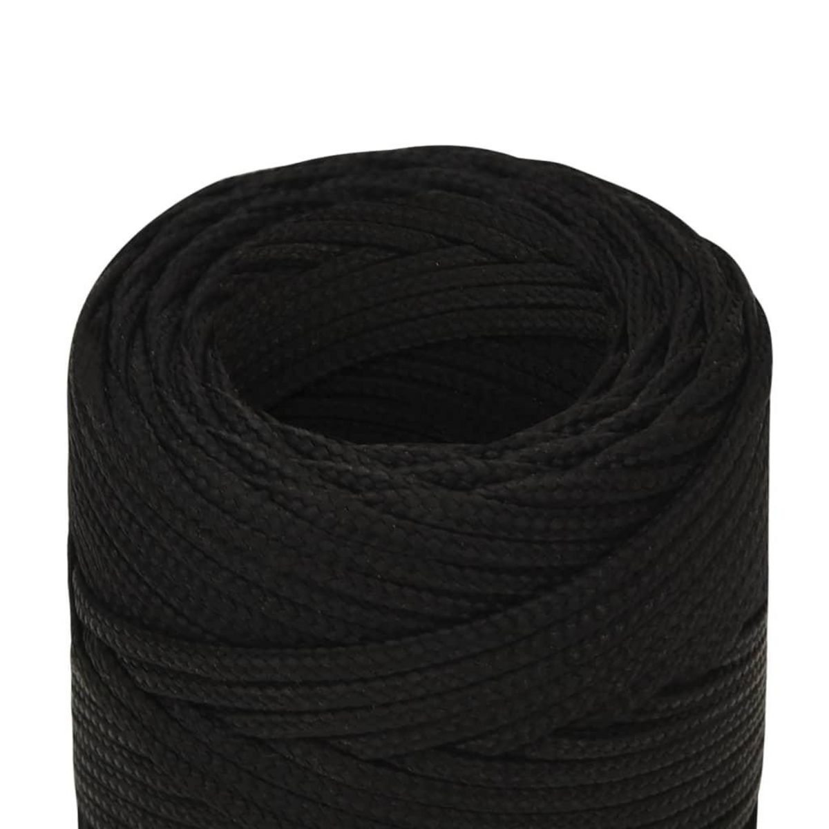VIDAXL Corde de travail Noir 2 mm 25 m Polyester