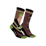 CAPSLAB Paire de tennis dépareillées One Piece Zoro Roronoa. Coloris disponibles : Marron