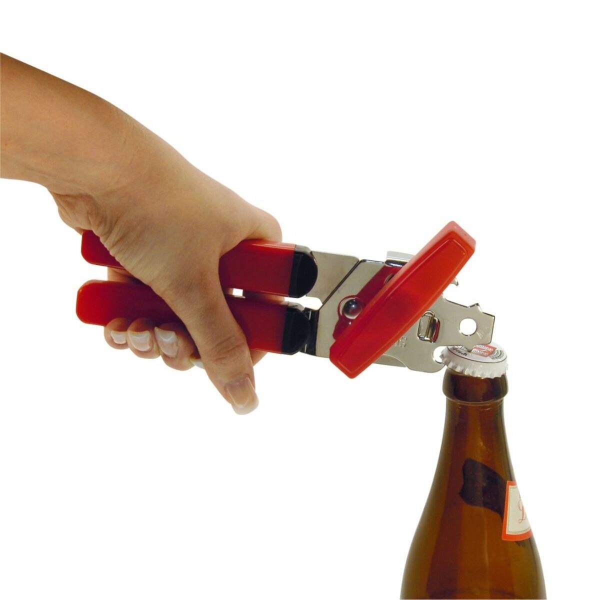 Fackelmann Ouvre boîte 3 en 1 pour gaucher 17 cm Fackelmann Basic