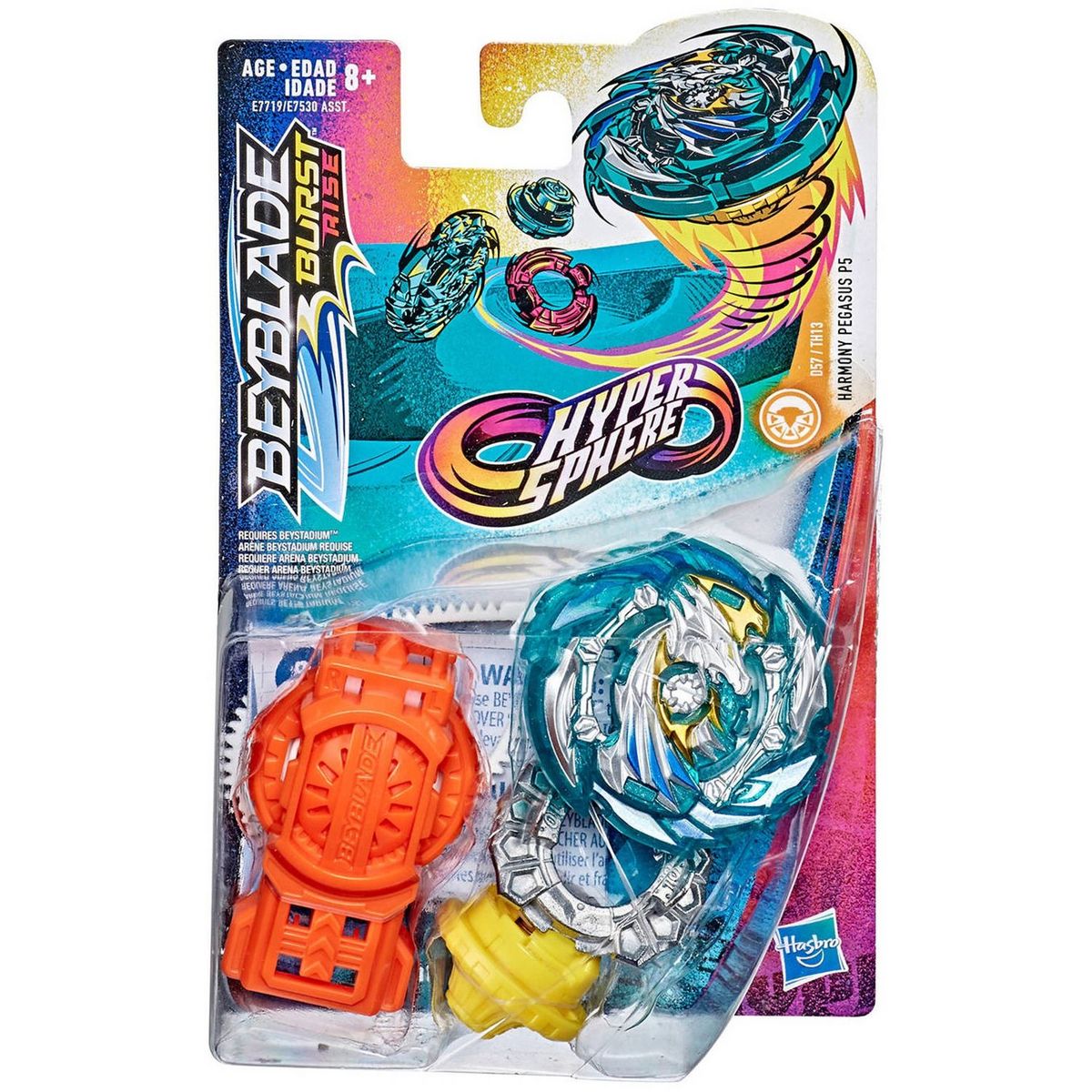 HASBRO Beyblade Burst Rise - Starter Pack Hypersphere Lanceur et Toupie Pegasus P5