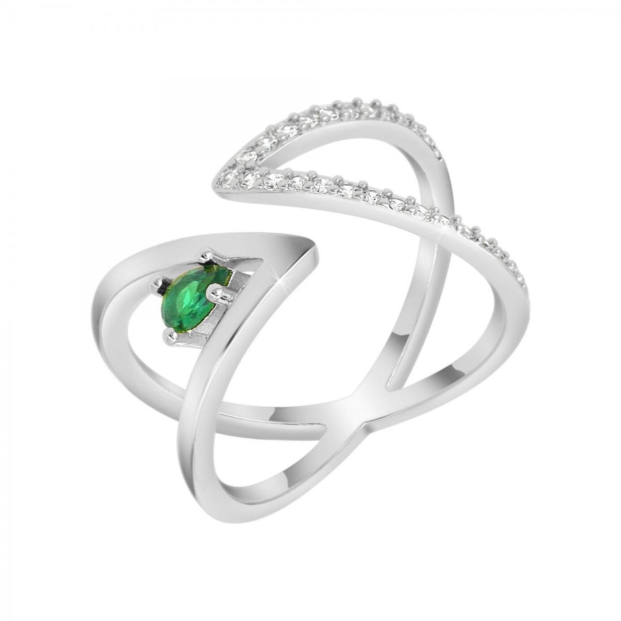 SC CRYSTAL Bague ajustable SC Crystal ornée de Cristaux scintillants. Coloris disponibles : Jaune, Gris