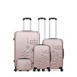 LES P'TITES BOMBES LPB LPB - SET DE 4 ABS ELEONOR-C 4 Roues. Coloris disponibles : Noir, Violet, Bleu, Rouge, Gris