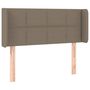 Voir la diapositive 3 : VIDAXL Tete de lit a LED Taupe 103x16x78/88 cm Tissu