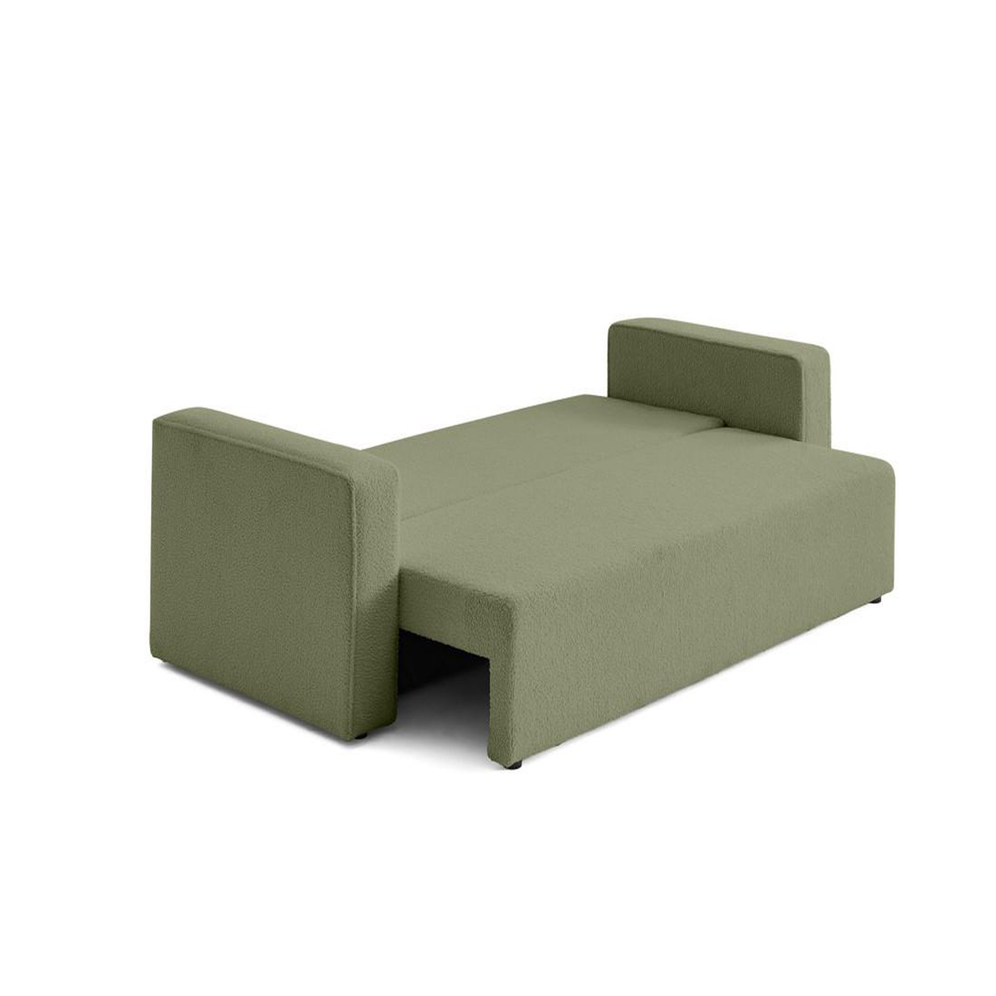 Voir la diapositive 3 : BEST MOBILIER Topaze - canapé 3 places - convertible avec coffre - en tissu bouclette