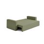 Voir la diapositive 3 : BEST MOBILIER Topaze - canapé 3 places - convertible avec coffre - en tissu bouclette