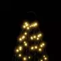 VIDAXL Sapin de Noël sur mat de drapeau 500 LED Blanc chaud 300 cm