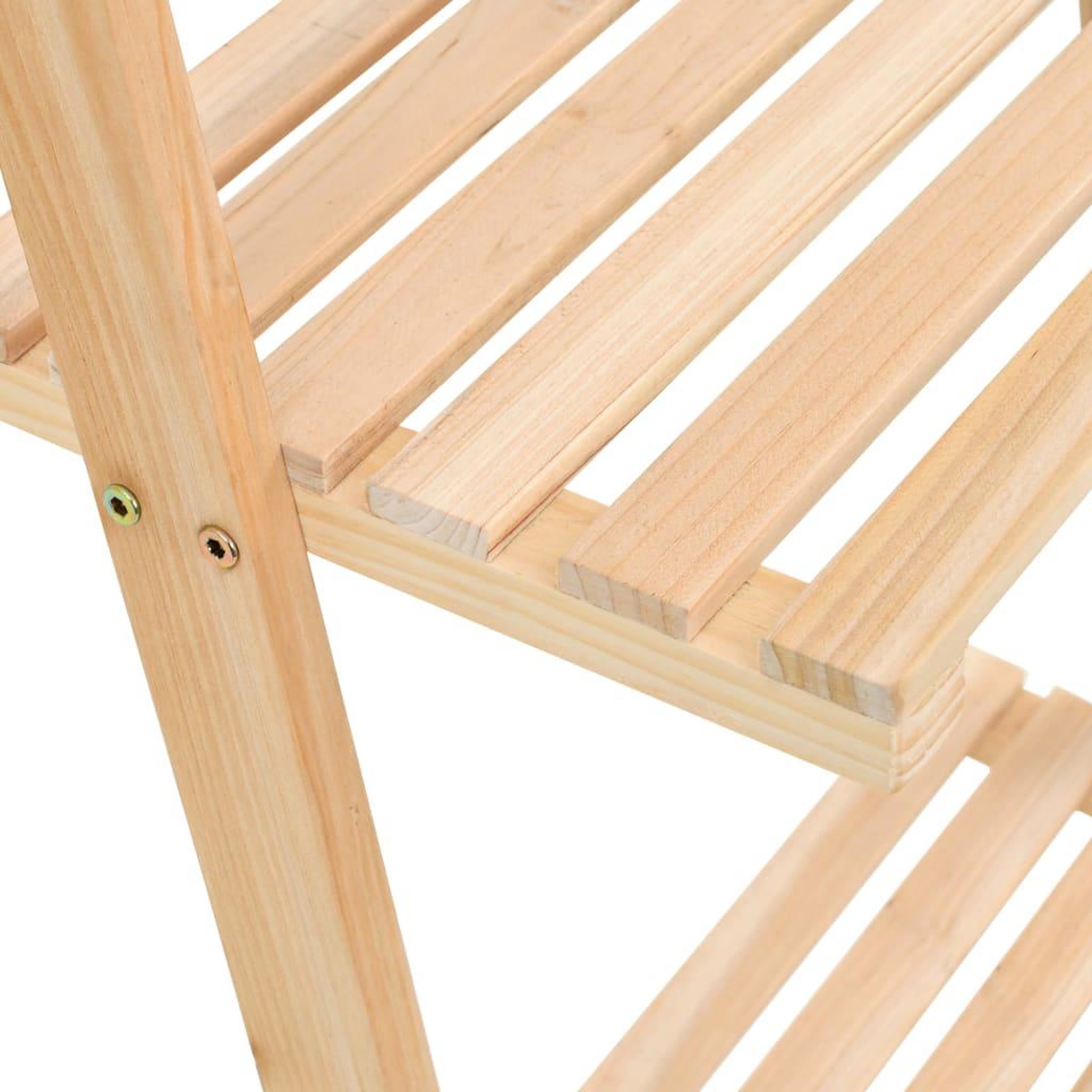 Voir la diapositive 5 : VIDAXL Etagere murale echelle bois de cedre 41,5 x 30 x 176 cm