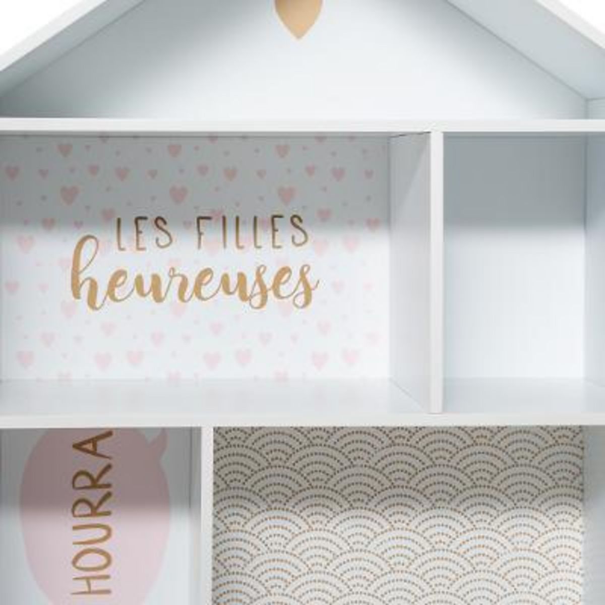 ATMOSPHERA Bibliothèque maison enfant 7 cases ATELYA