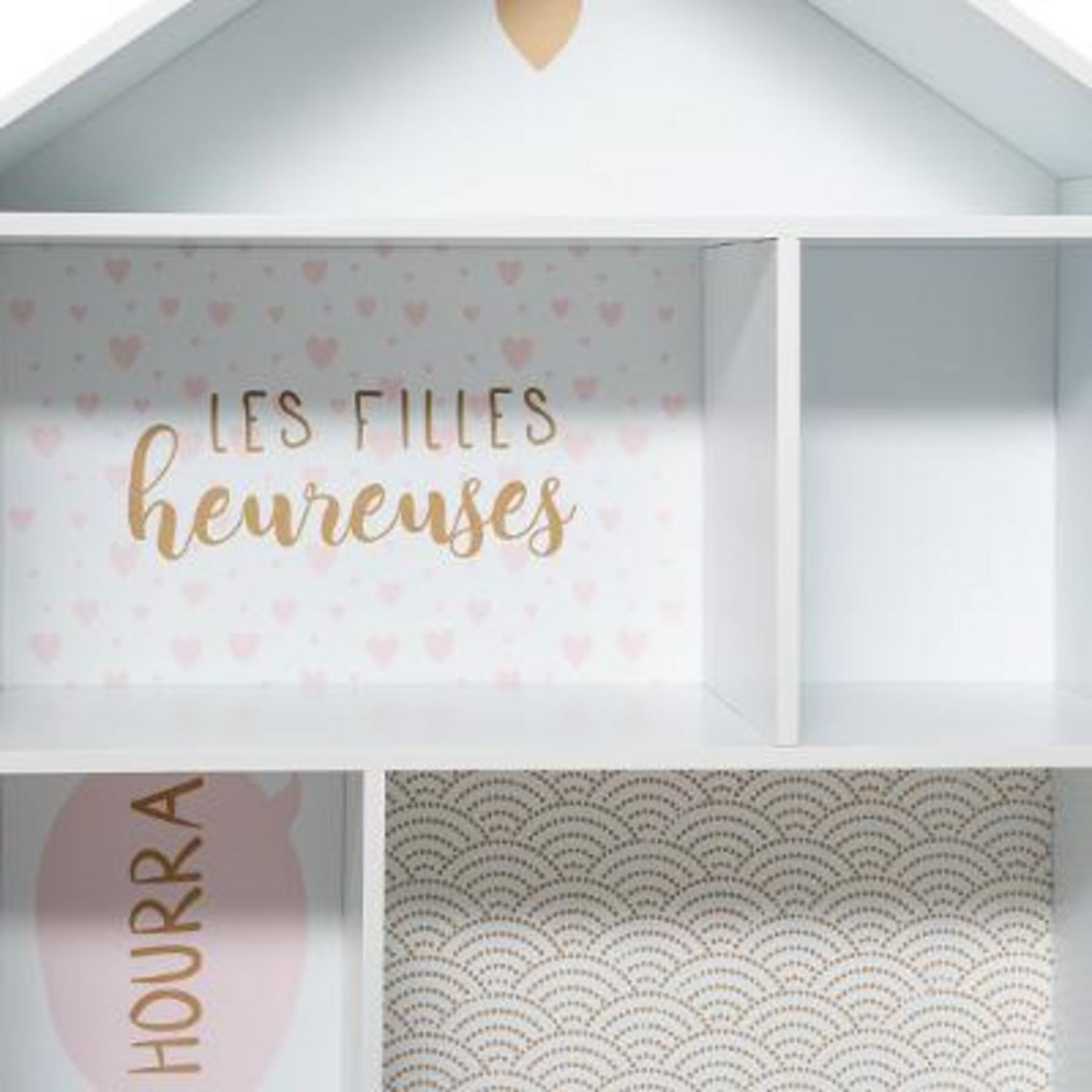 ATMOSPHERA Bibliothèque maison enfant 7 cases ATELYA