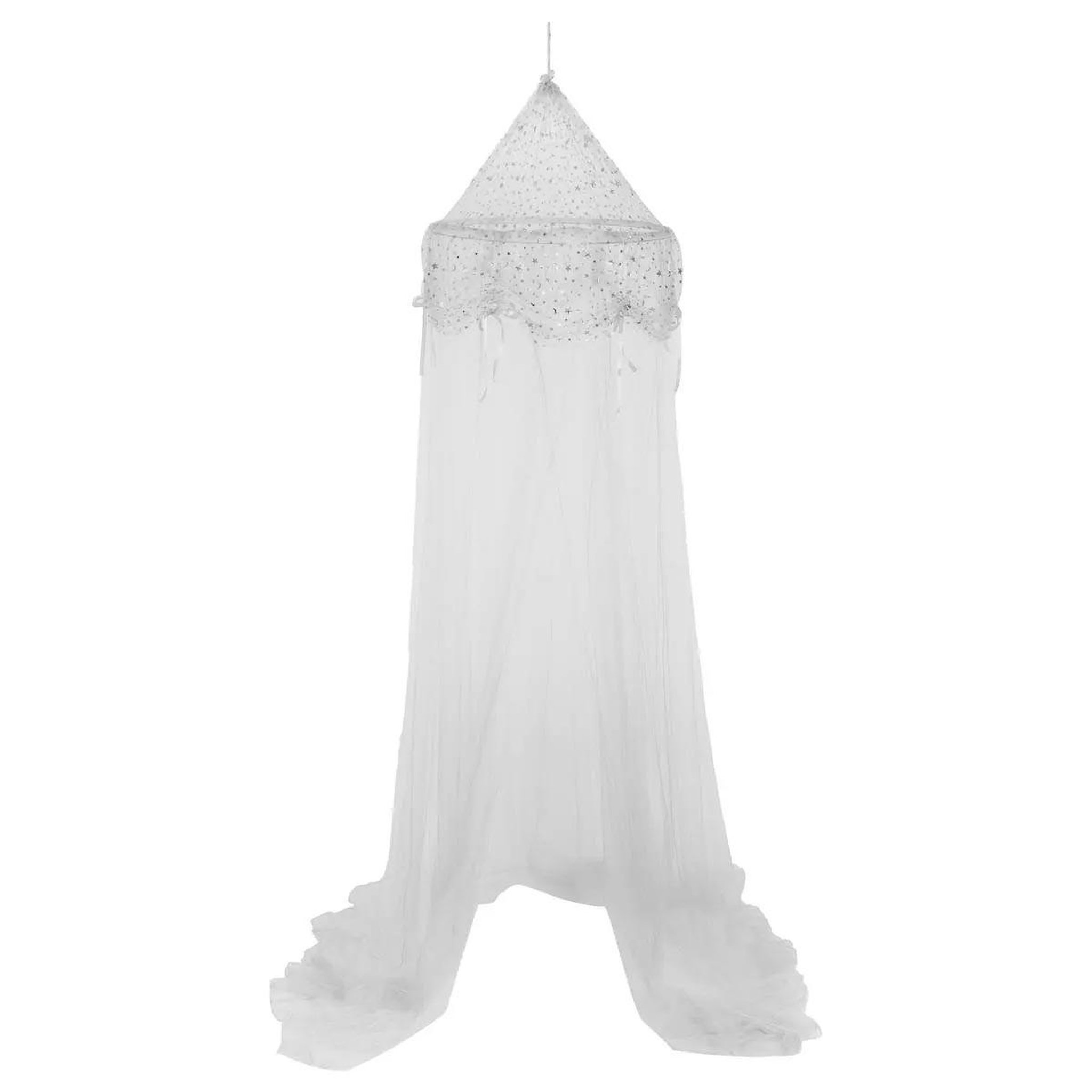 Voir la diapositive 1 : Atmosphera Kids Ciel de lit  demoiselle  60x250cm argent